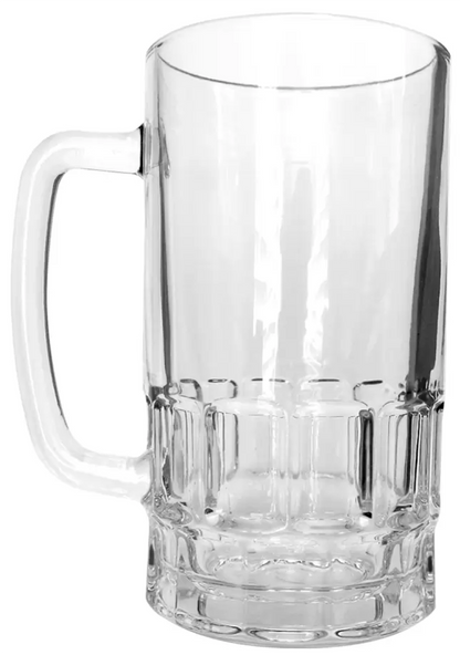 BEER STEIN - GLASS pack of 2